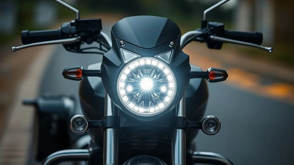 Valor para regularizar farol de led em moto