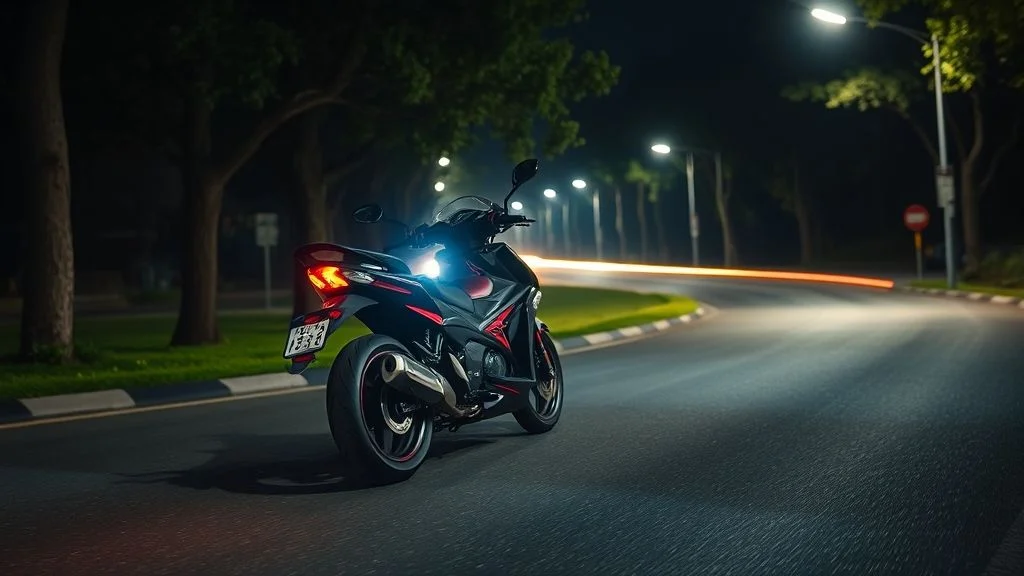 Valor para substituir farol de moto por LED regularizado